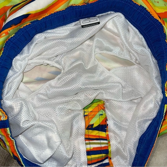 Nike Board Shorts Men’s Size Extra Large XL Colourful Pattern Vintage Lined Swim - Picture 9 of 9